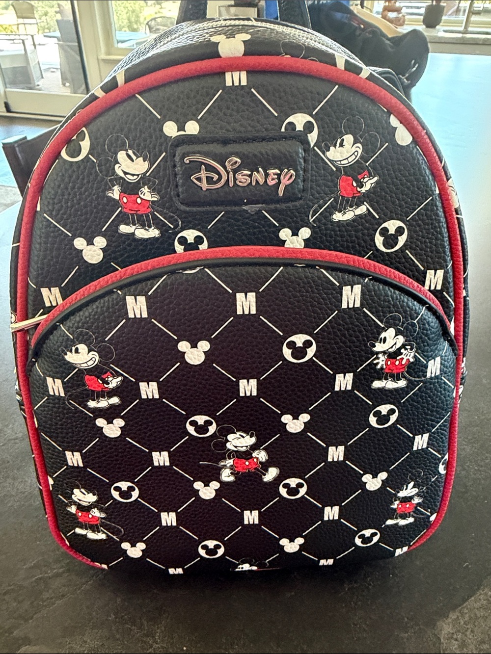 The Bradford Exchange Black and Red Mickey Mouse Mini Backpack